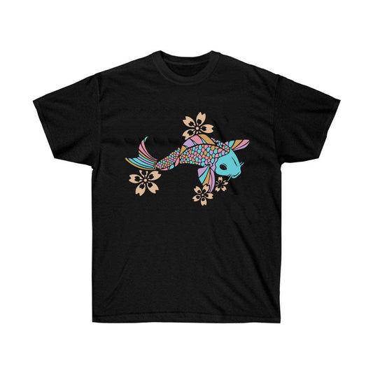 Floral Koi Fish T-Shirt