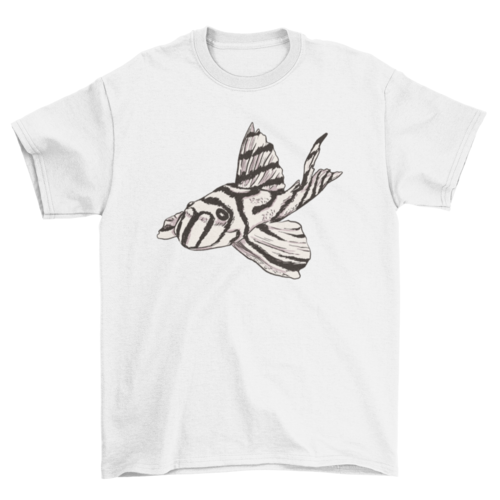 Zebra pleco fish T-shirt