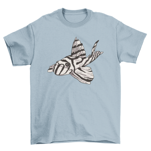 Zebra pleco fish T-shirt