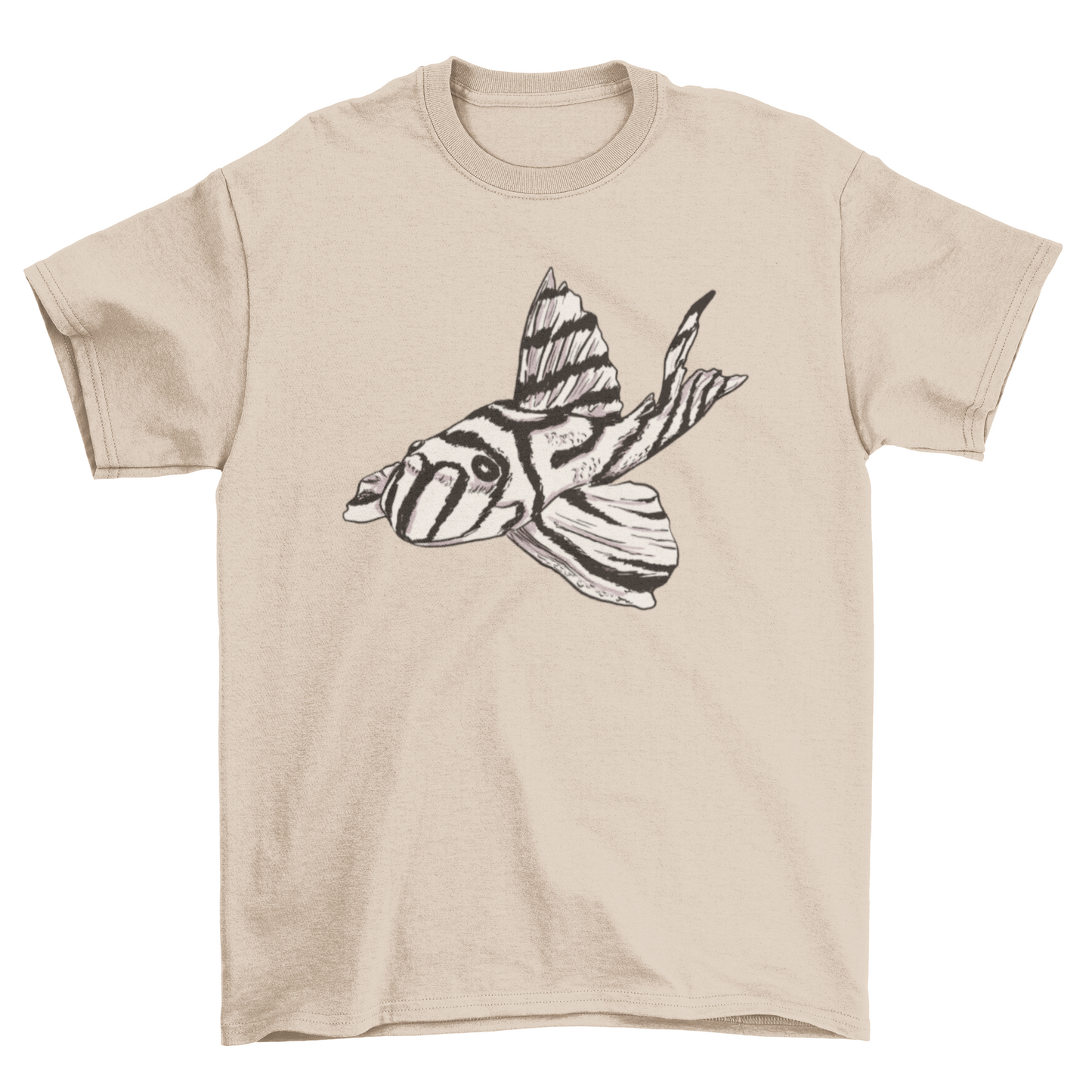 Zebra pleco fish T-shirt