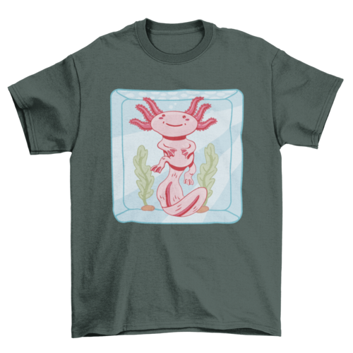 Cute Axolotl Aquarium T-shirt