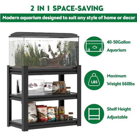 Adjustable 3-tier Fish Tank Rack